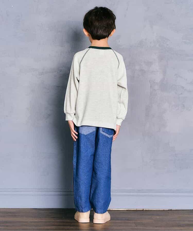 簡約標誌點綴華夫格T恤