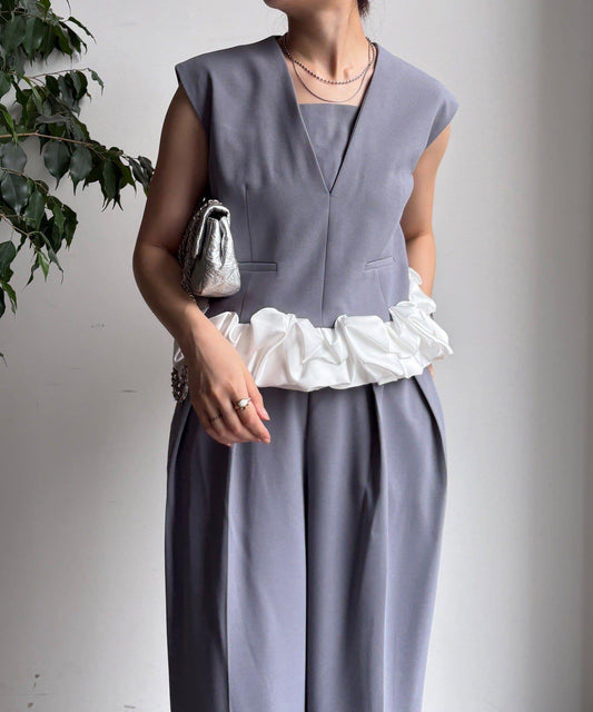 【DouDou】荷葉邊連衣裙