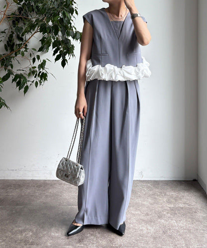 【DouDou】荷葉邊連衣裙