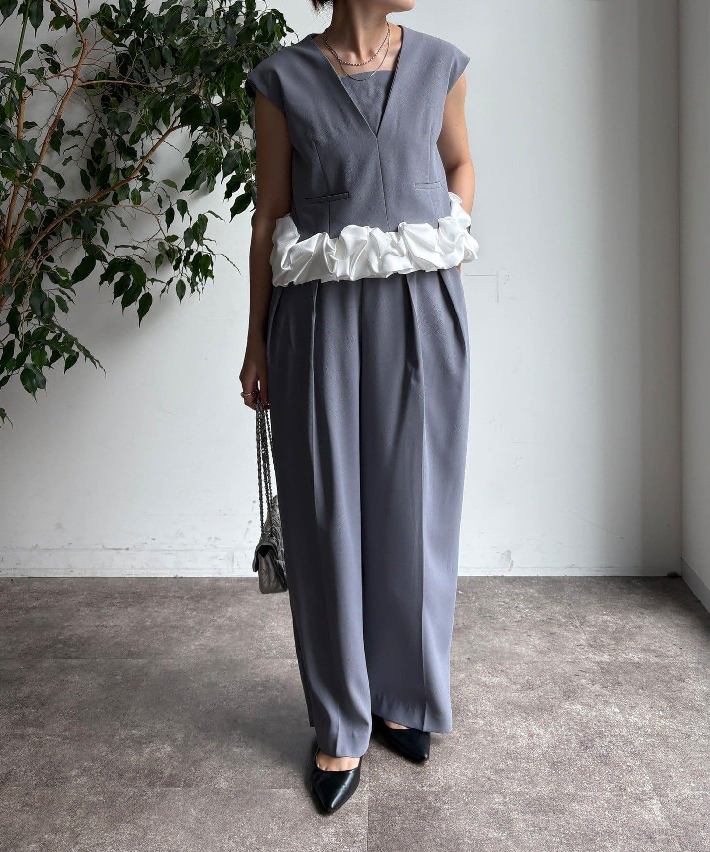 【DouDou】荷葉邊連衣裙