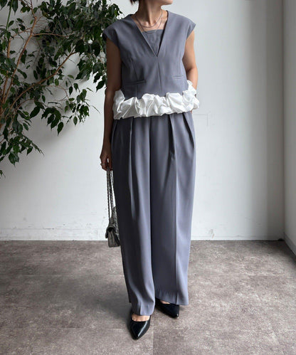 【DouDou】荷葉邊連衣裙