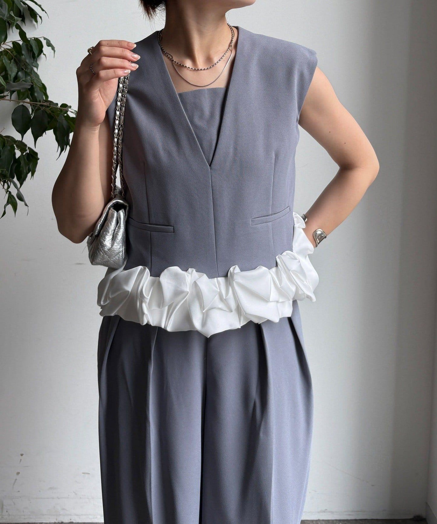 【DouDou】荷葉邊連衣裙