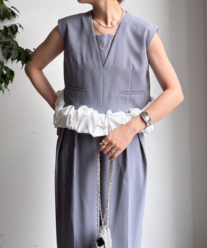 【DouDou】荷葉邊連衣裙