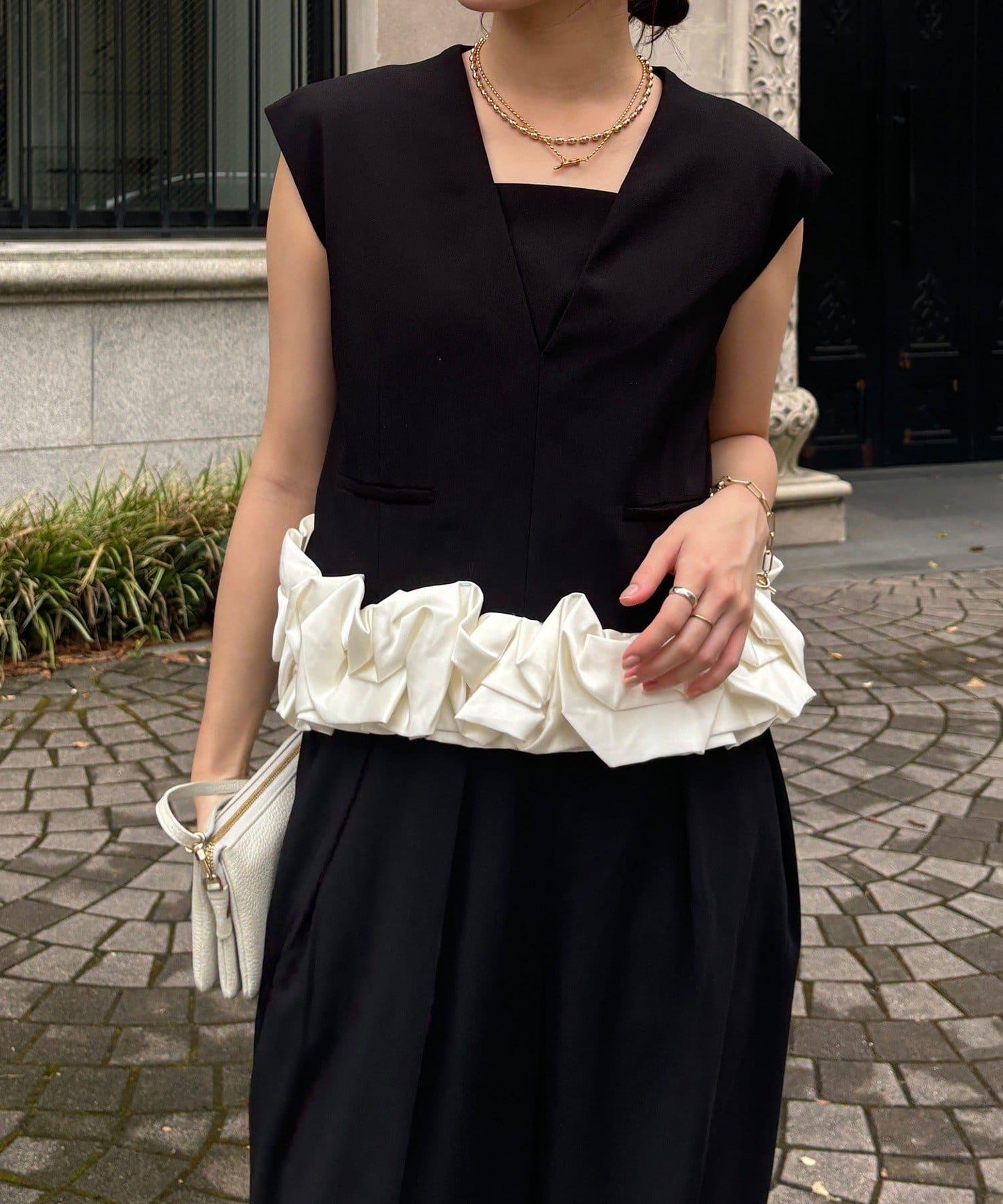 【DouDou】荷葉邊連衣裙