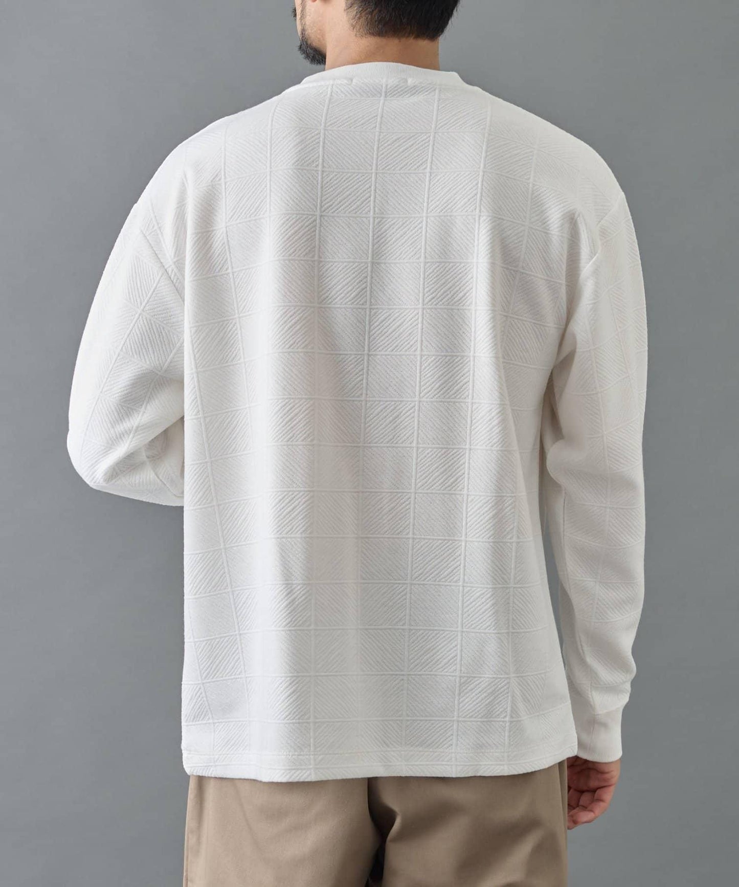 【AW】瓷磚提花長袖T恤