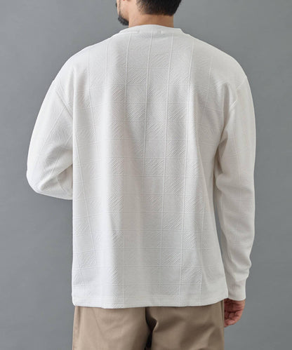 【AW】瓷磚提花長袖T恤