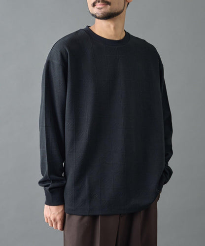 【AW】瓷磚提花長袖T恤