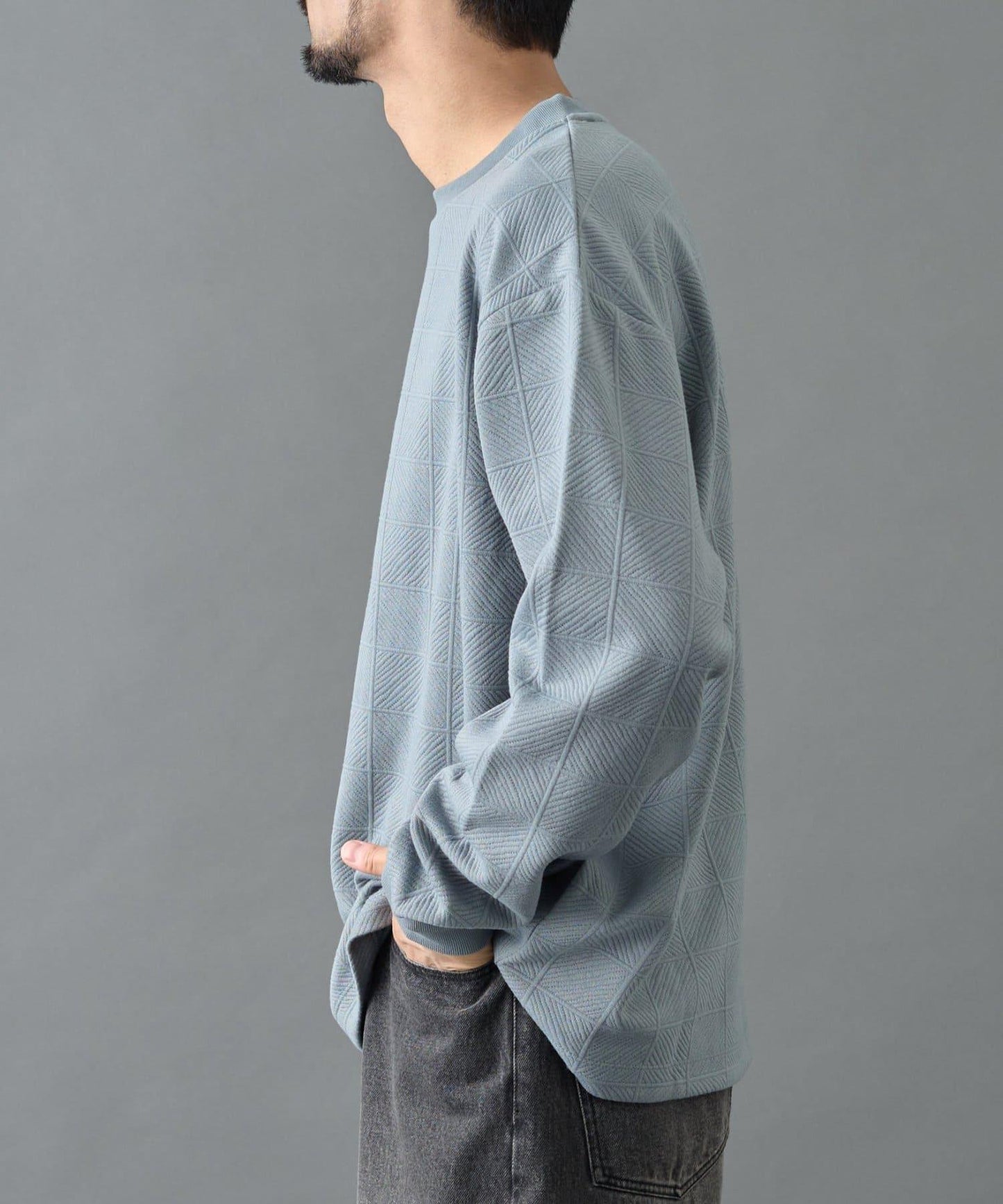 【AW】瓷磚提花長袖T恤