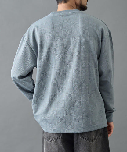 【AW】瓷磚提花長袖T恤