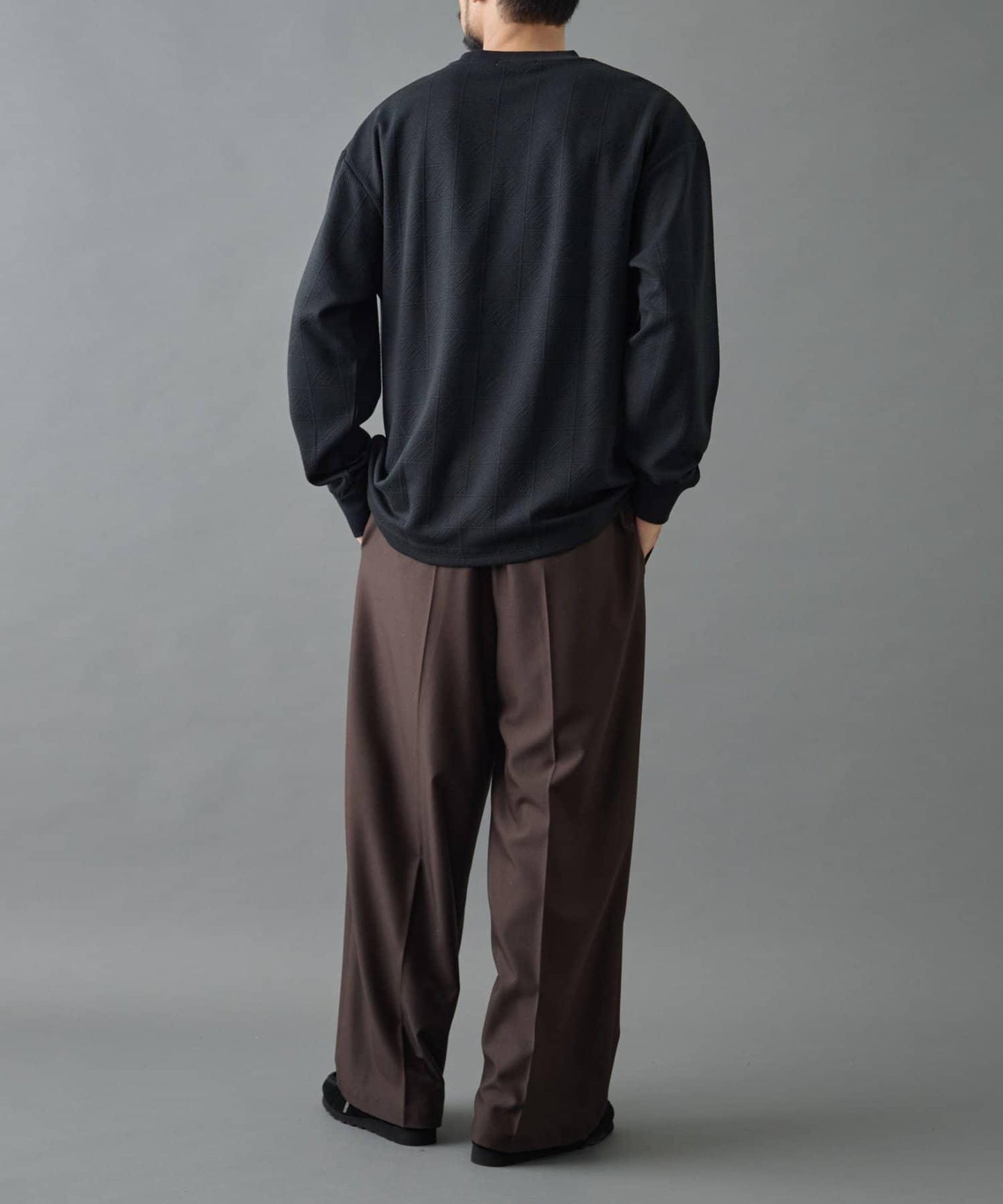 【AW】瓷磚提花長袖T恤