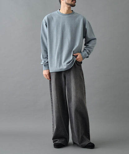 【AW】瓷磚提花長袖T恤