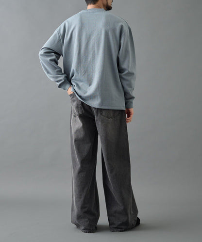 【AW】瓷磚提花長袖T恤