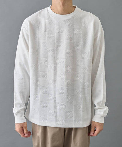 【AW】瓷磚提花長袖T恤