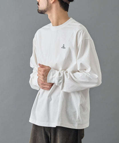 【AW】桃皮絨刺繡長袖T恤