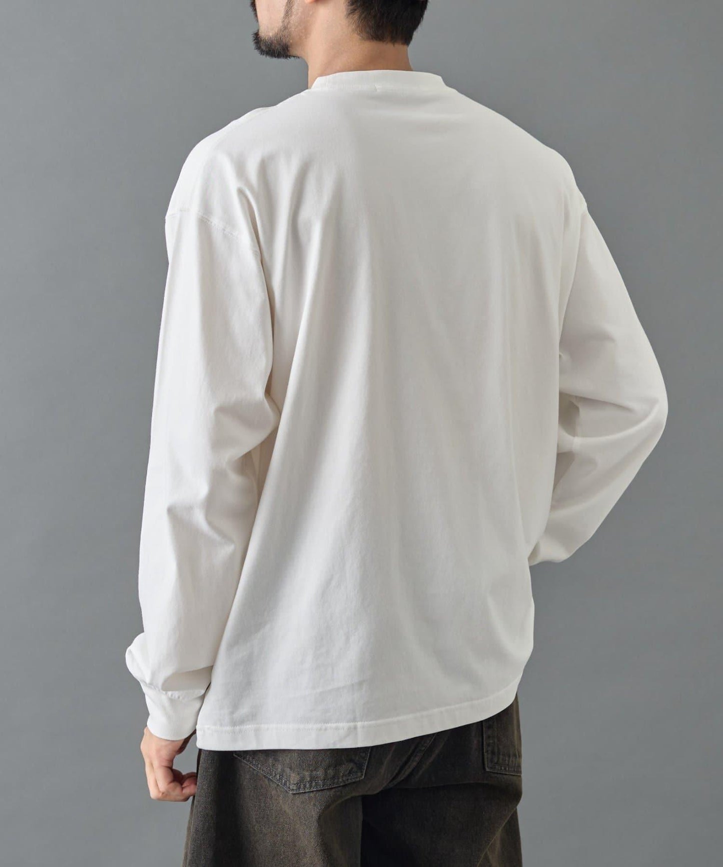 【AW】桃皮絨刺繡長袖T恤