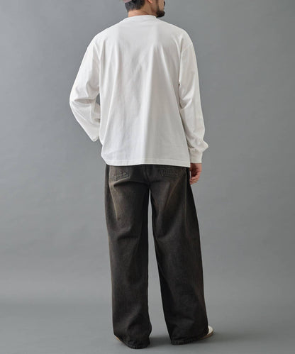 【AW】桃皮絨刺繡長袖T恤