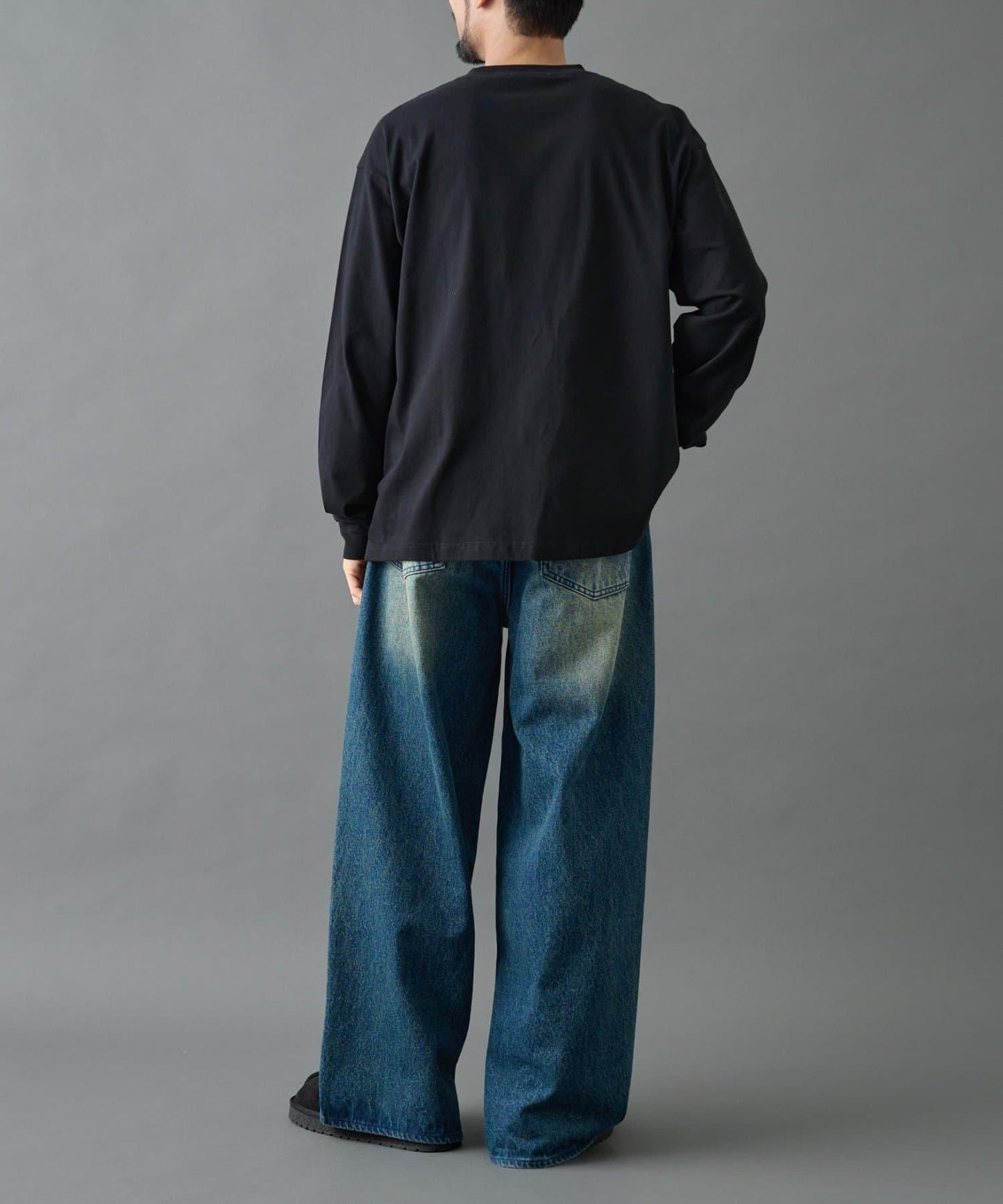 【AW】桃皮絨刺繡長袖T恤