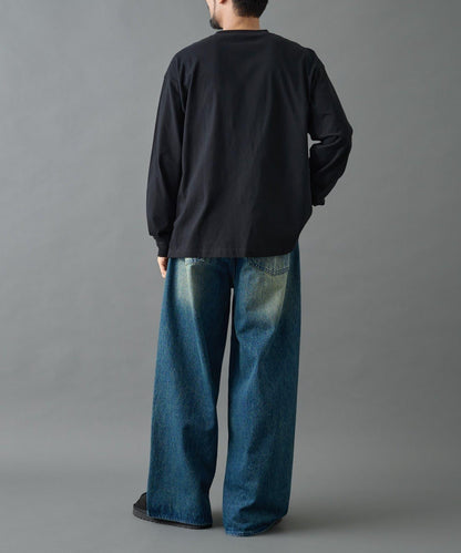 【AW】桃皮絨刺繡長袖T恤