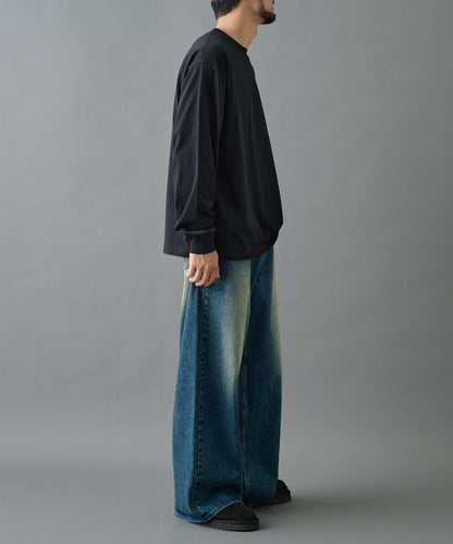 【AW】桃皮絨刺繡長袖T恤