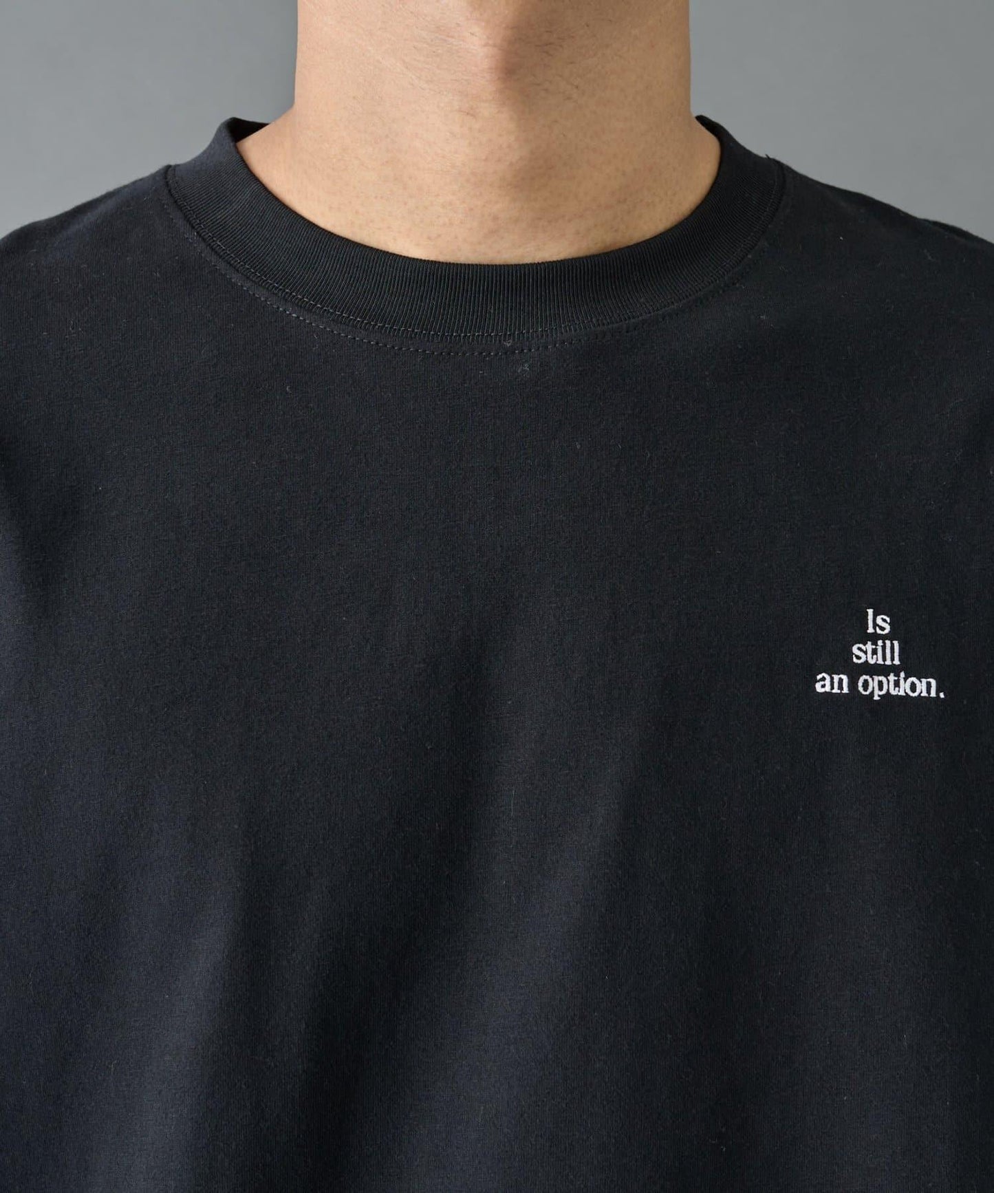 【AW】桃皮絨刺繡長袖T恤