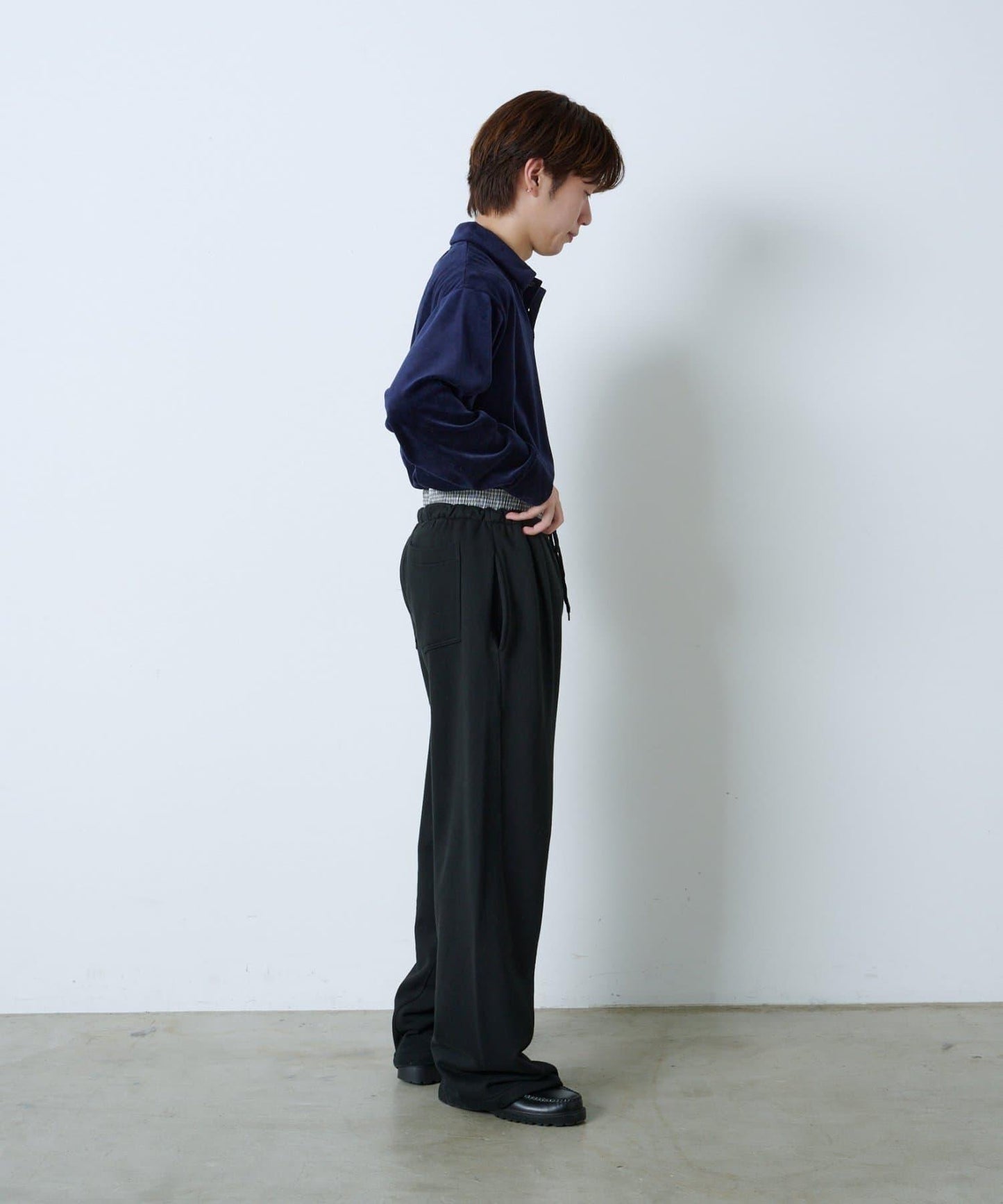 【Kastane】天鵝絨翻領襯衫*