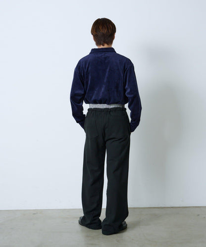 【Kastane】天鵝絨翻領襯衫*