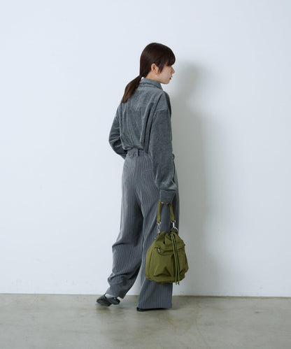 【Kastane】天鵝絨翻領襯衫*