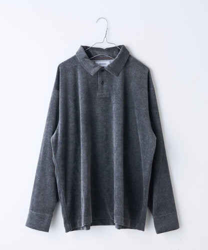 【Kastane】天鵝絨翻領襯衫*