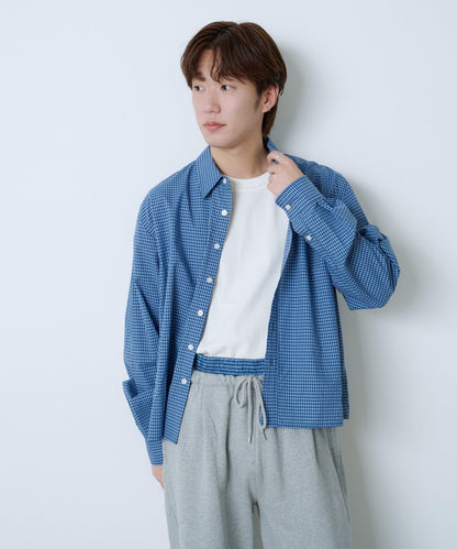 【Kastane】短款格子襯衫