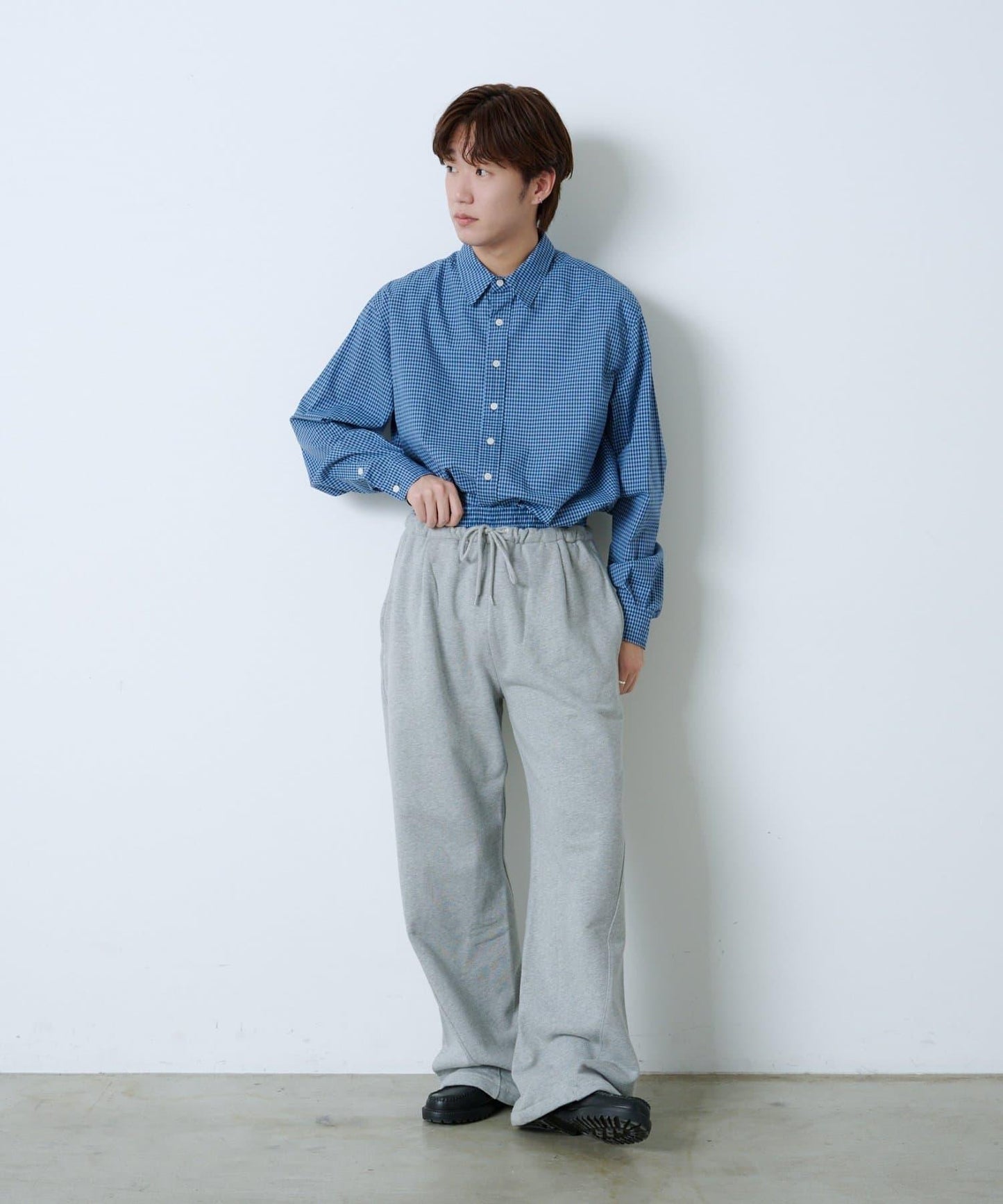 【Kastane】短款格子襯衫