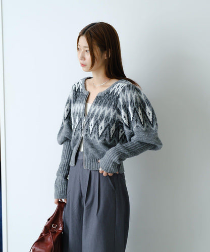 【Kastane】北歐風拉鍊開衫