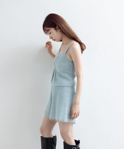 【Kastane】毛絨針織標籤長褲