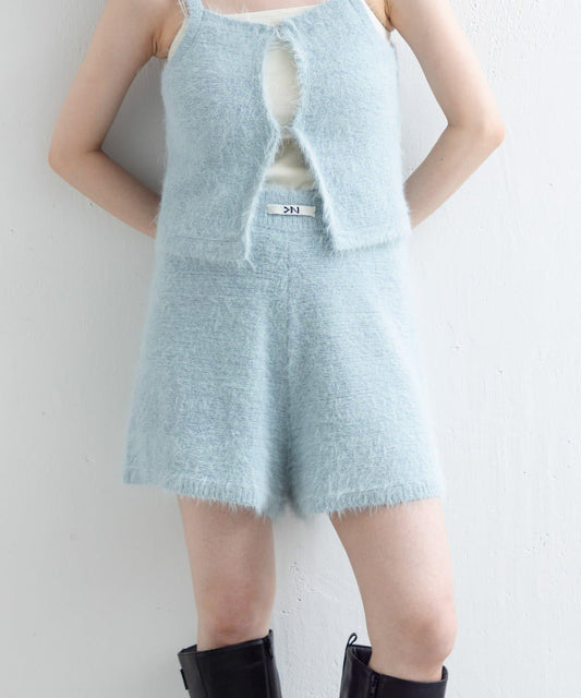 【Kastane】毛絨針織標籤長褲