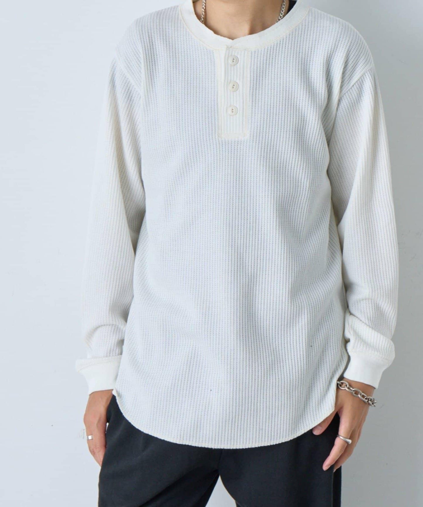 【WHIMSIC】保暖亨利領T恤