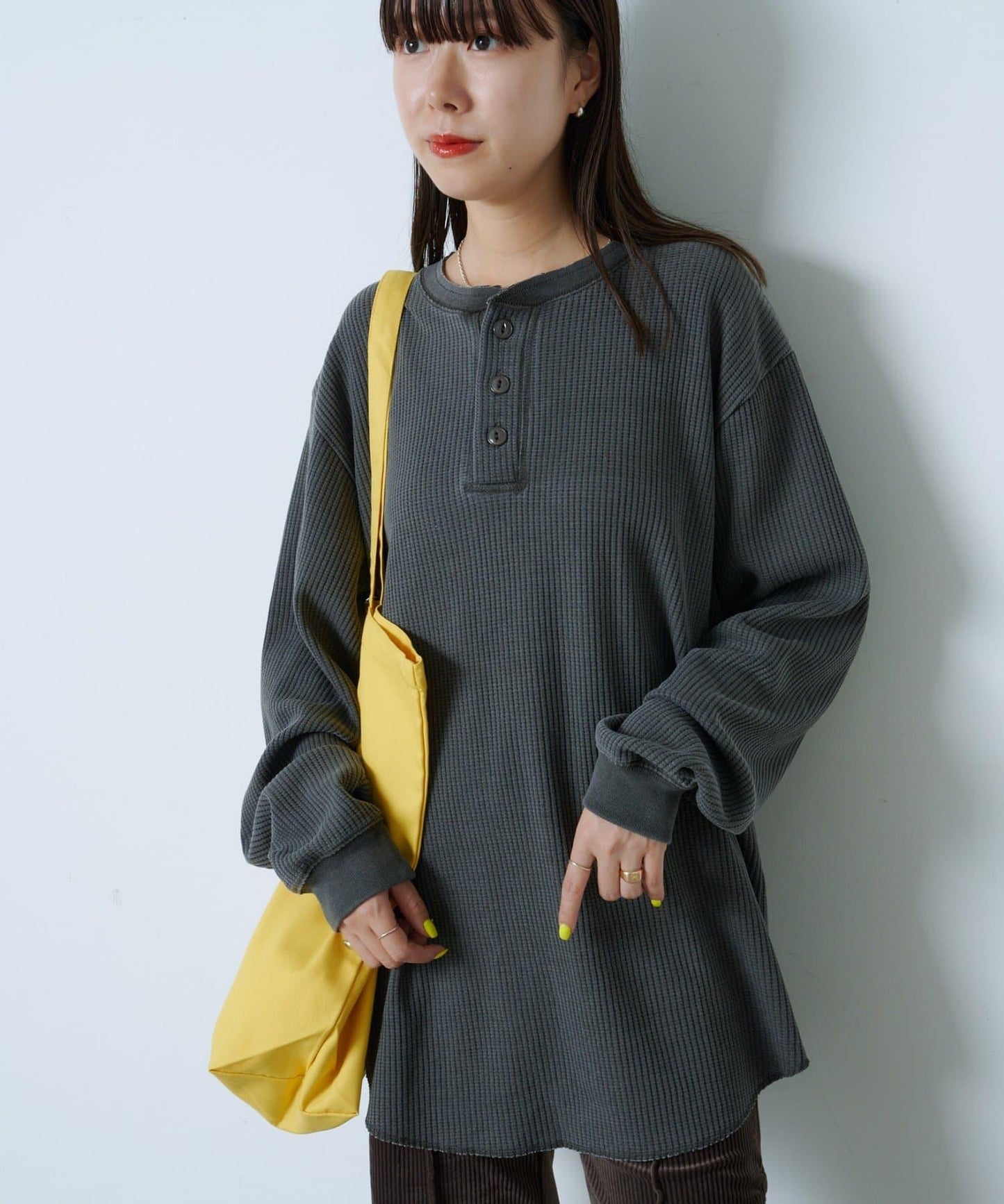 【WHIMSIC】保暖亨利領T恤