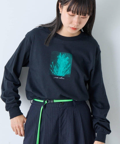 【WHIMSIC/2尺碼可選】鏡面絲網印花T恤