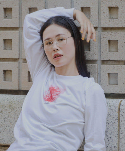 【WHIMSIC/2尺碼可選】鏡面絲網印花T恤