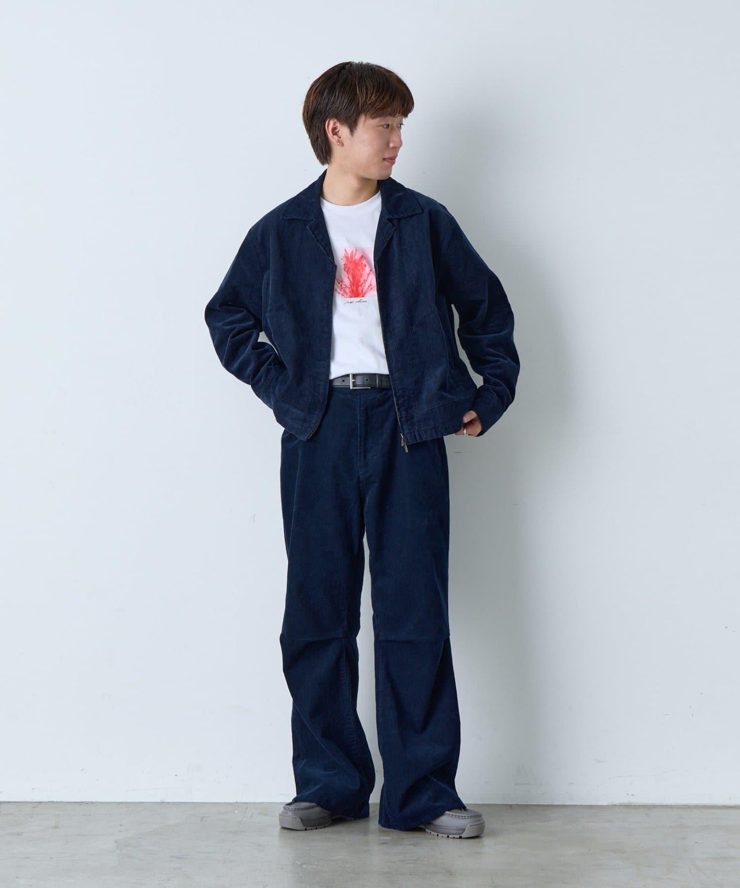 【WHIMSIC/2尺碼可選】鏡面絲網印花T恤