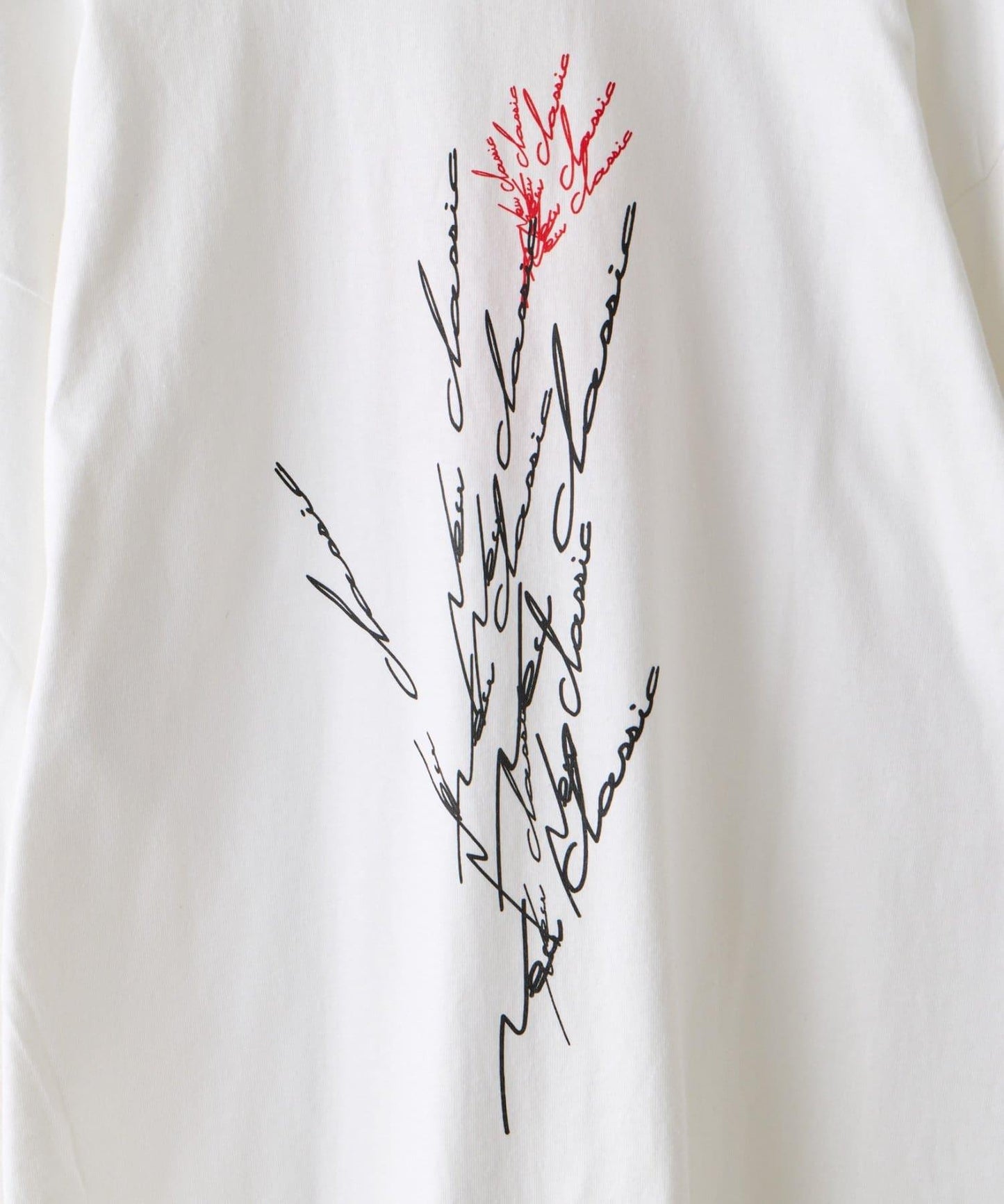 【WHIMSIC/2尺碼可選】鏡面絲網印花T恤