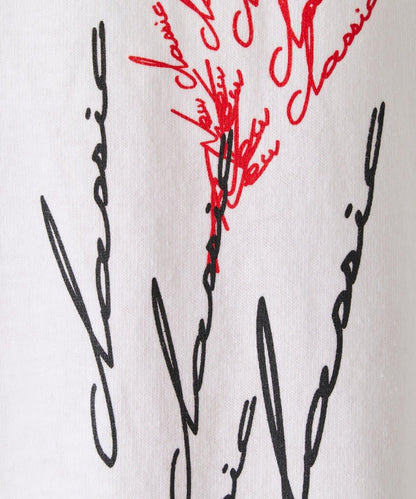 【WHIMSIC/2尺碼可選】鏡面絲網印花T恤