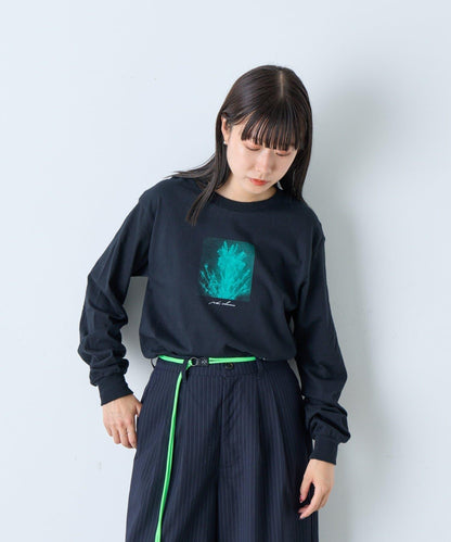 【WHIMSIC/2尺碼可選】鏡面絲網印花T恤