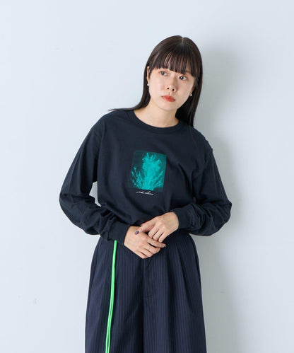 【WHIMSIC/2尺碼可選】鏡面絲網印花T恤