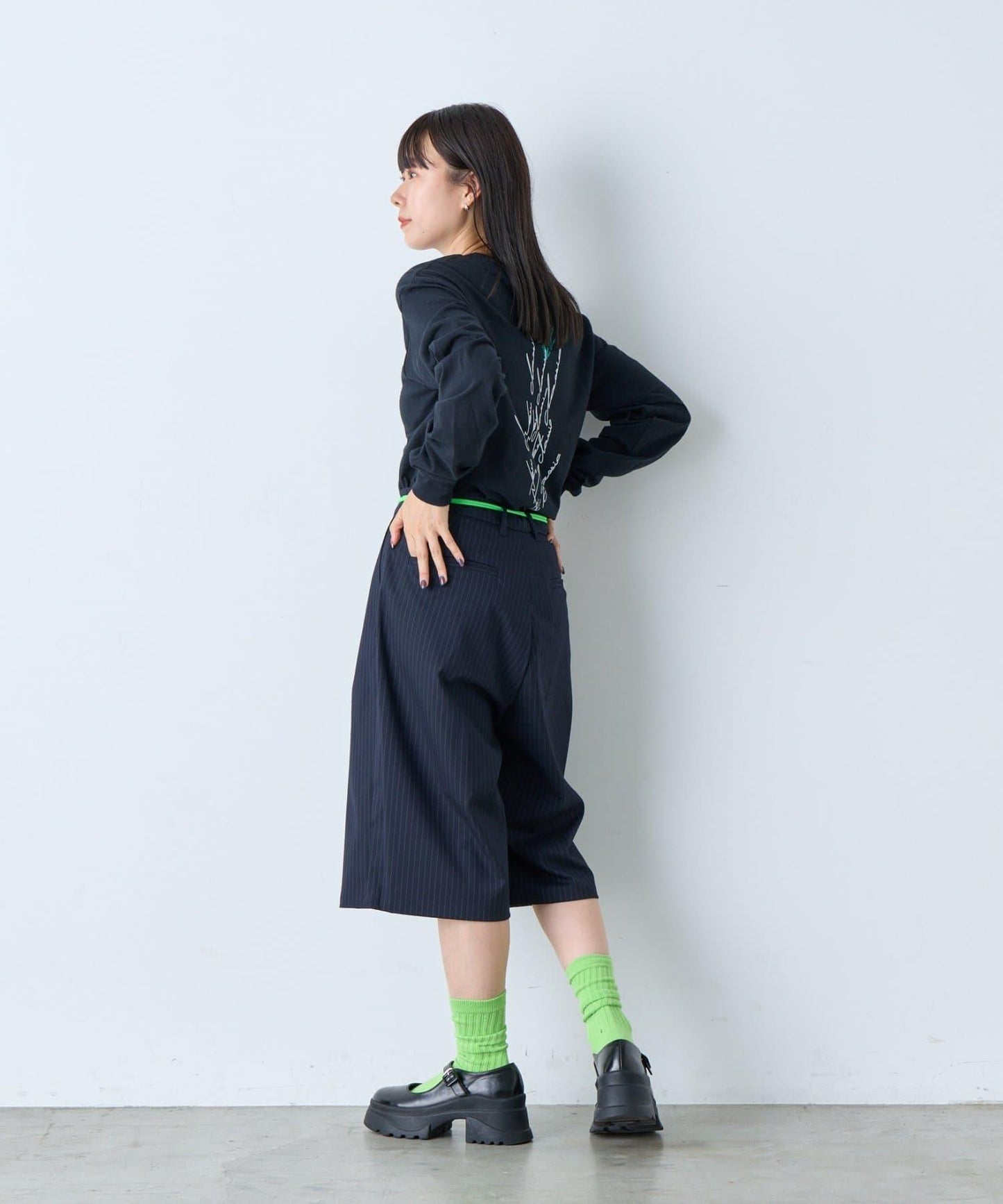 【WHIMSIC/2尺碼可選】鏡面絲網印花T恤