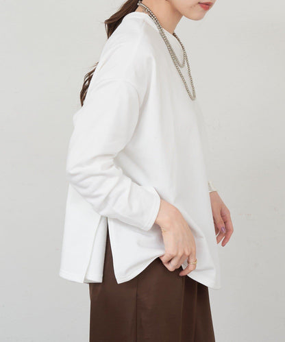 側開叉一字肩衛衣