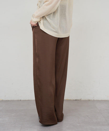 緞面寬鬆長褲