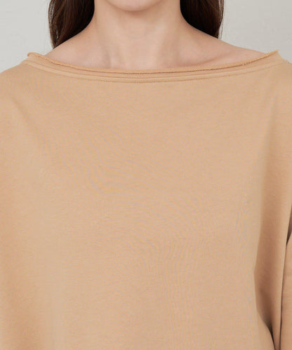 側開叉一字肩衛衣