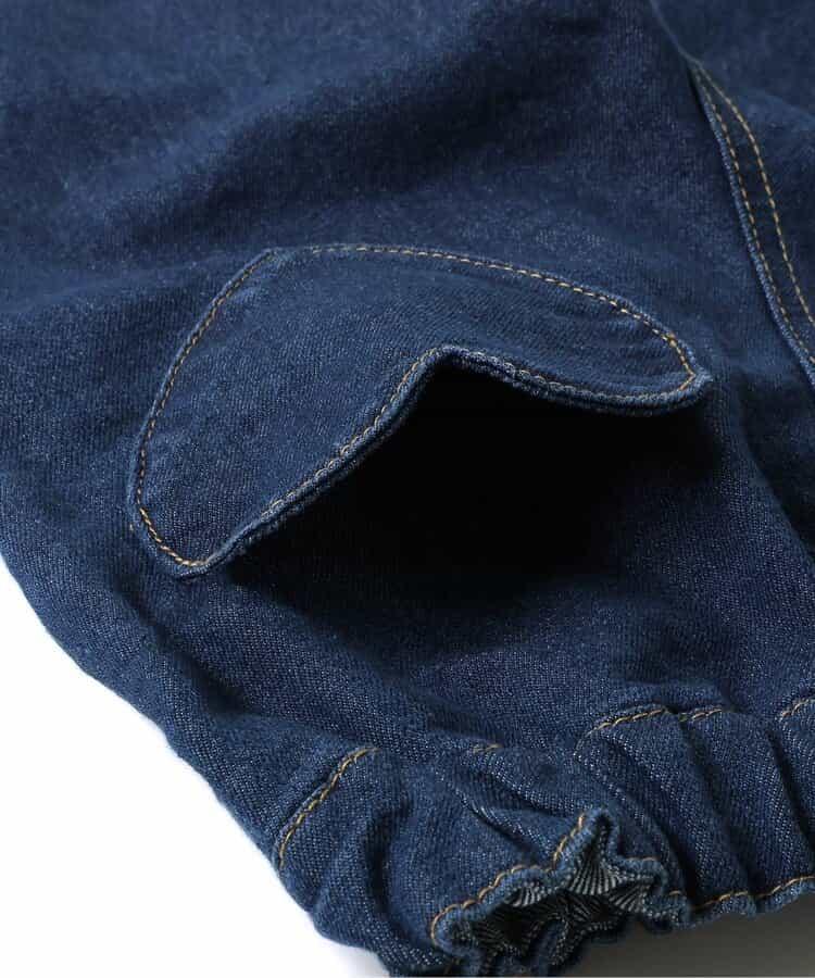 下襬珍珠水鑽喇叭可愛長褲 10分丈