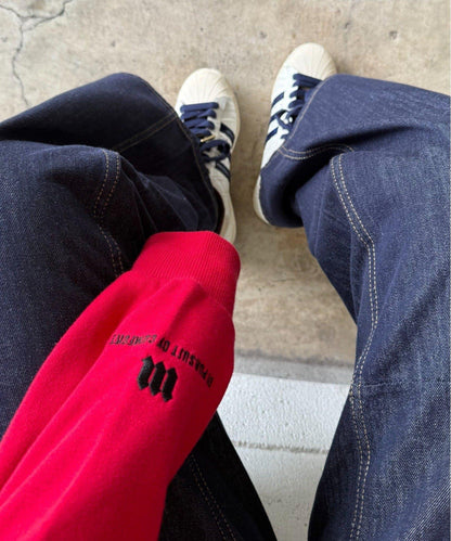 【MAY企畫/中性款】簡約標誌刺繡圓領衛衣