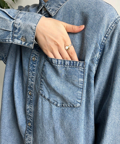 萊賽爾牛仔襯衫