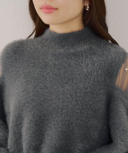 約會或應援活動首選【RMAF】顯身材露膚珍珠針織衫